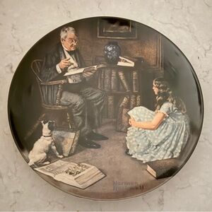 Norman Rockwell Collector Plate - The Storyteller - 1984